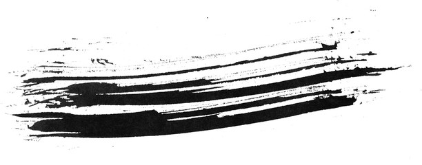 Brush paint strokes. Texture brushes and modern grunge brush lines. Ink brush artistic design element for frame design. Isolated elements set. Rough smears and stains