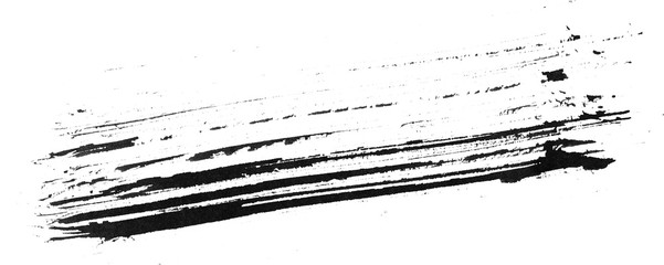 Brush paint strokes. Texture brushes and modern grunge brush lines. Ink brush artistic design element for frame design. Isolated elements set. Rough smears and stains