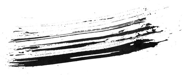 Brush paint strokes. Texture brushes and modern grunge brush lines. Ink brush artistic design element for frame design. Isolated elements set. Rough smears and stains