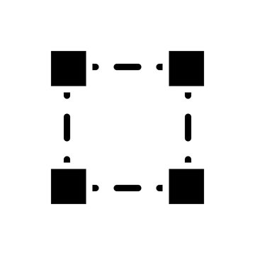 Transform Box Vector Colour With Glyph Icon Illustration