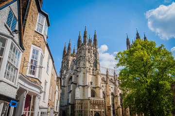 The old cathedral in Canterbury