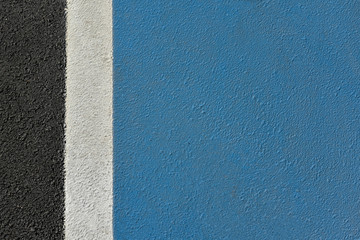 Fototapeta premium Blue Road and White Line Texture