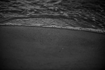 Rolling water on beach