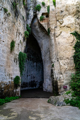 Obraz premium The Ear of Dionysius in Syracuse Italy (Sicily)
