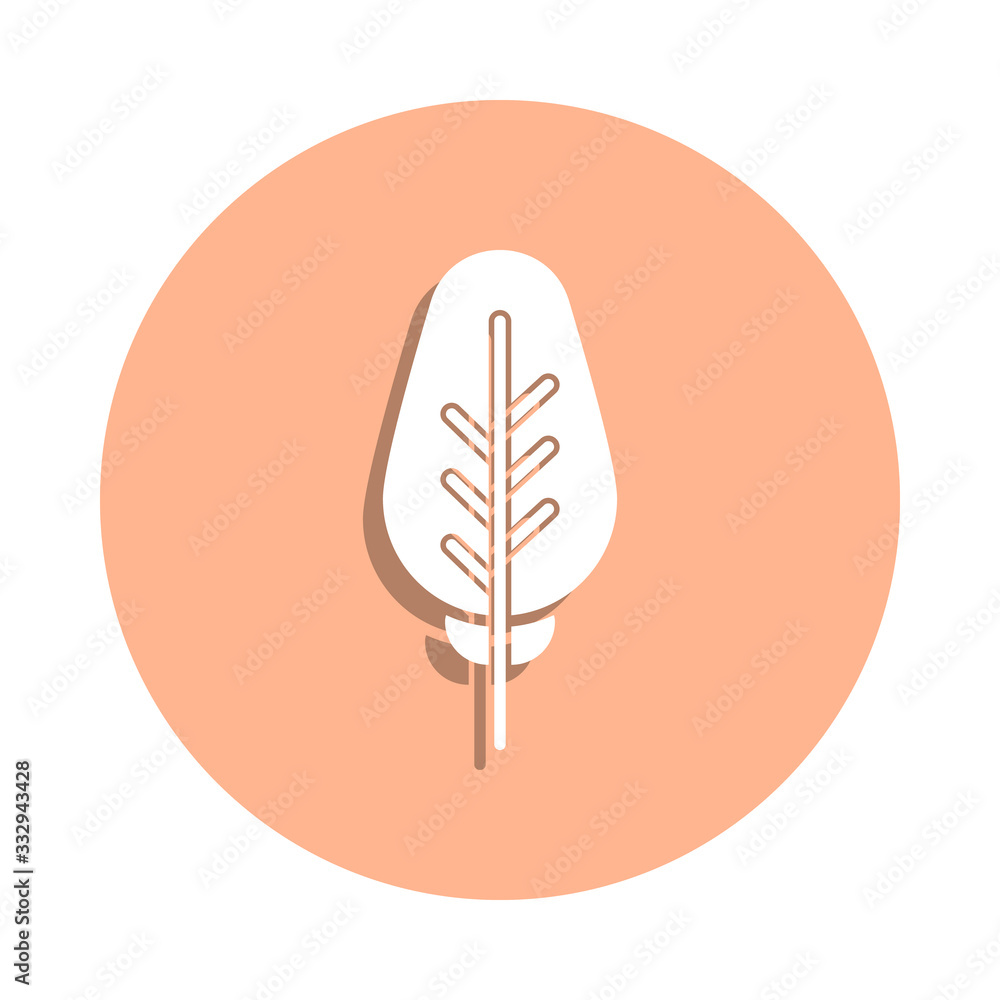 Poster leaf, nature badge icon. simple glyph, flat vector of ecology icons for ui and ux, website or mobile