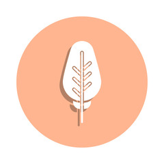 Leaf, nature badge icon. Simple glyph, flat vector of ecology icons for ui and ux, website or mobile application