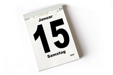 15. Januar 2022