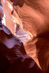 Antelope canyon in Arizona desert