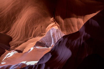 Antelope canyon in Arizona desert