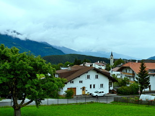 Fototapeta na wymiar Italian Alps-outlook on Rodeneck