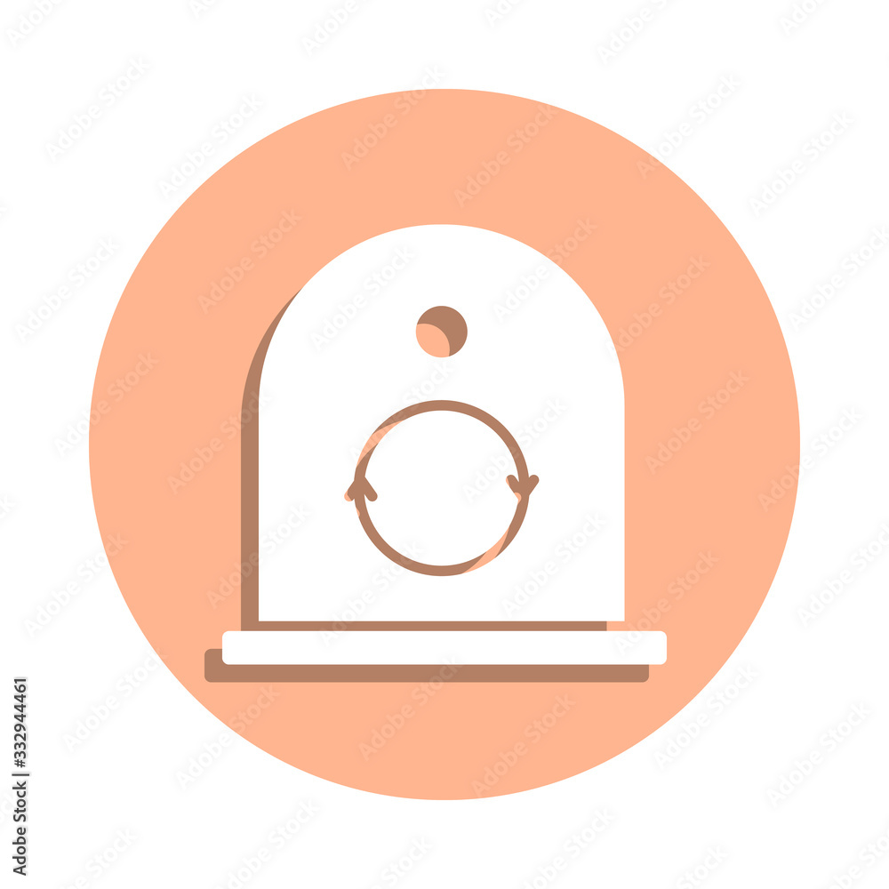 Aufkleber glass container badge icon. simple glyph, flat vector of ecology icons for ui and ux, website or mob