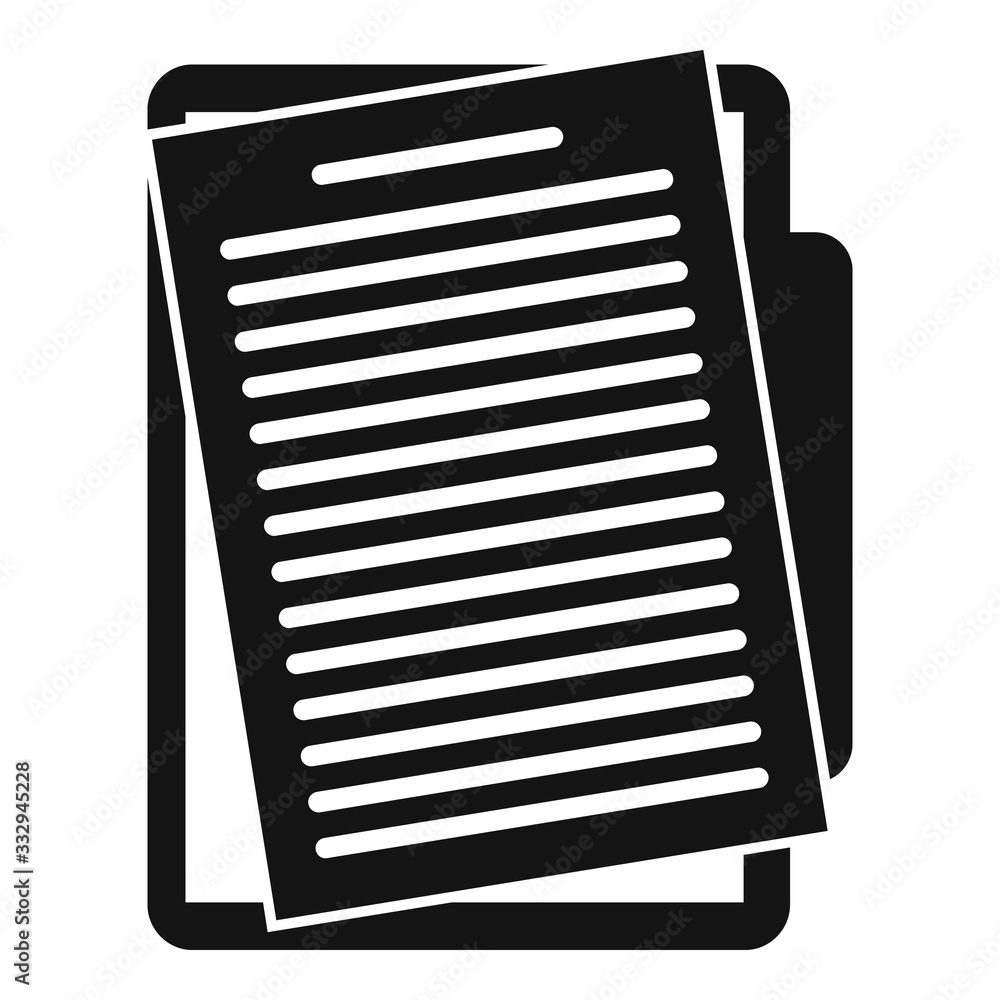 Poster write edit icon. simple illustration of write edit vector icon for web design isolated on white back