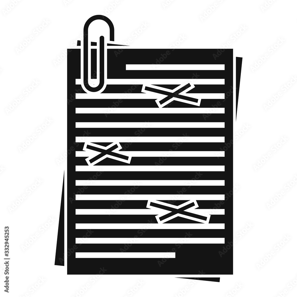 Poster copy editor icon. simple illustration of copy editor vector icon for web design isolated on white ba