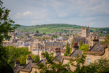 Fototapeta na wymiar View over Bath, Somerset
