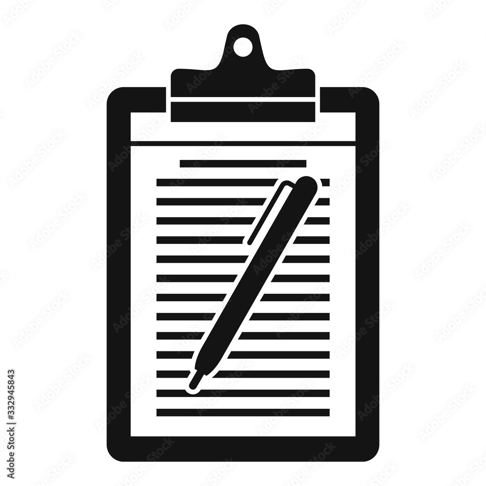 Poster service editor icon. simple illustration of service editor vector icon for web design isolated on wh
