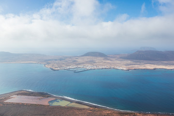 Landscape on island La Grasiosa, Canary Islands