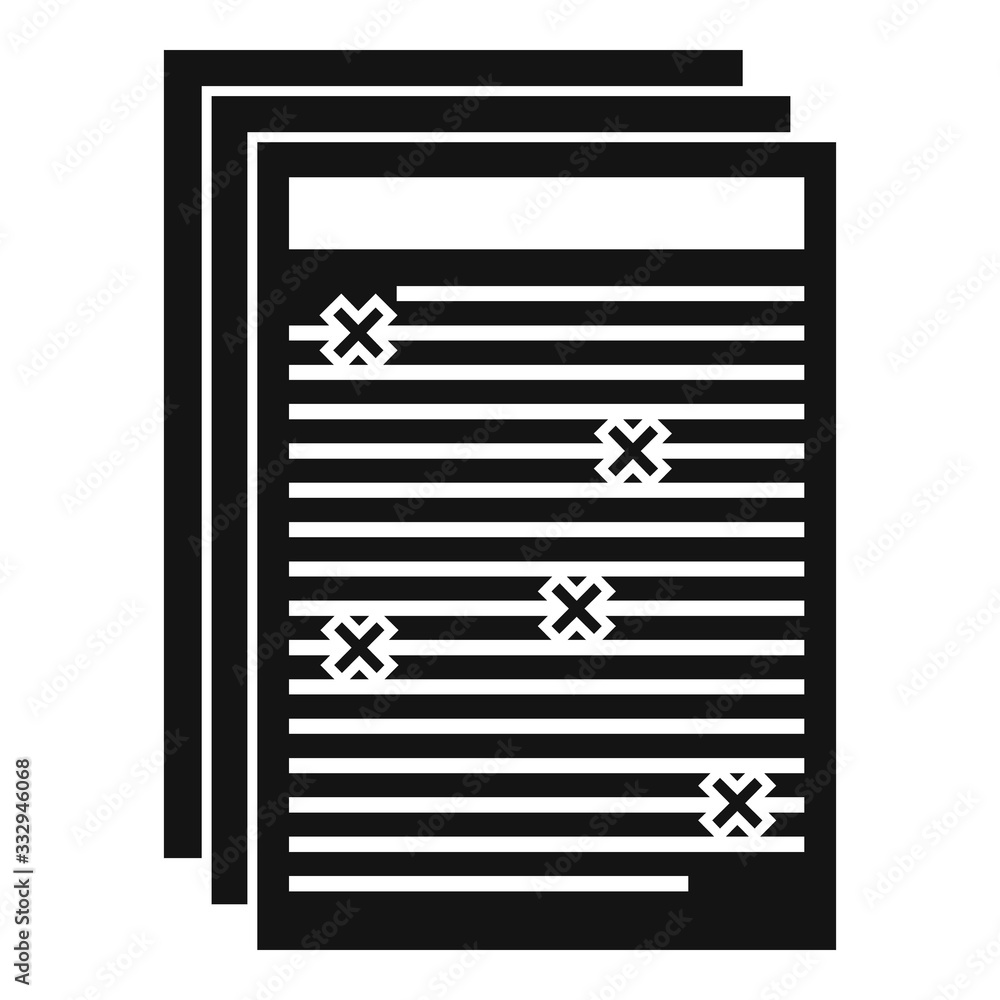 Poster business editor icon. simple illustration of business editor vector icon for web design isolated on 