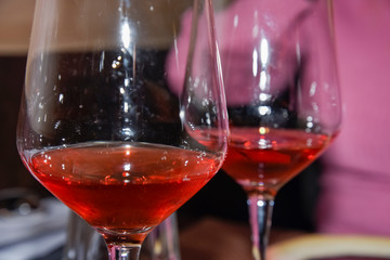 Red Wine in the Glasses