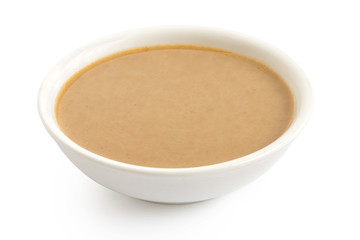 Tahini in a bowl.