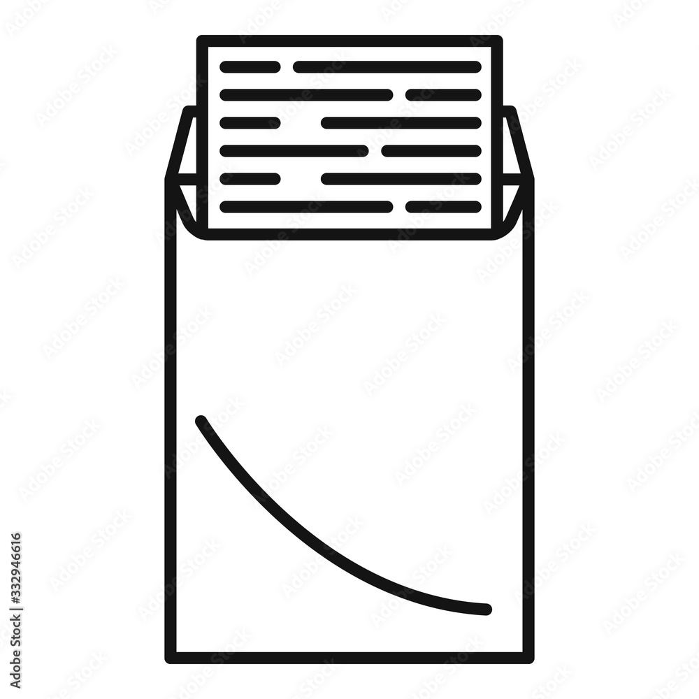 Poster editor icon. outline editor vector icon for web design isolated on white background