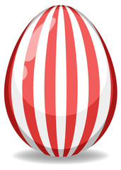 Easter theme with decorated egg in colorful patterns