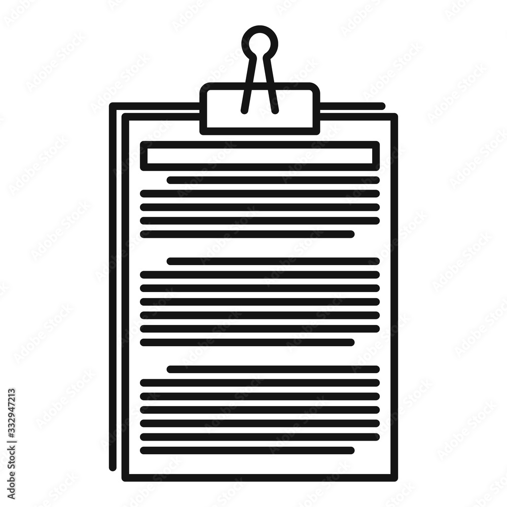 Poster copy editor icon. outline copy editor vector icon for web design isolated on white background