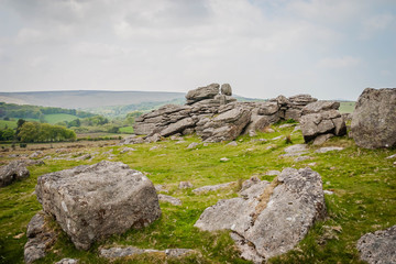 Tor, rock formation in Dartmoor
