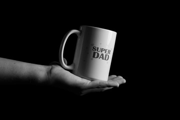 A mug that says 