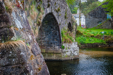 Fototapeta na wymiar Old bridge in Dartmoor, Devon