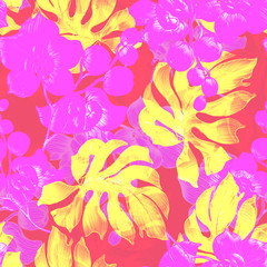 Fototapeta na wymiar Beautiful seamless floral pattern background.