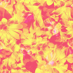 Beautiful seamless floral pattern background.