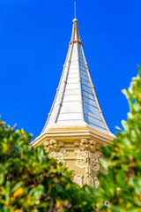 Villa Ruggeri architectural detail in Pesaro, Province of Pesaro and Urbino, Marche Region, Italy...