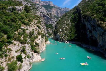 St Croix Lake, Les Gorges du Verdon, Provence. Largest artificial lake in France