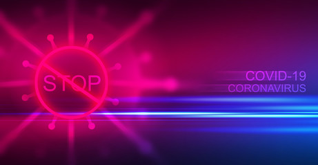 Empty abstract background on the theme of the COVIND-19 coronavirus pandemic.