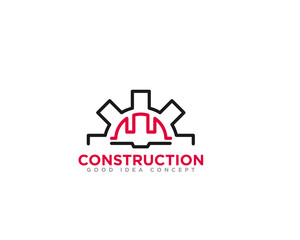 Naklejka premium Construction Building Logo Icon Design Vector