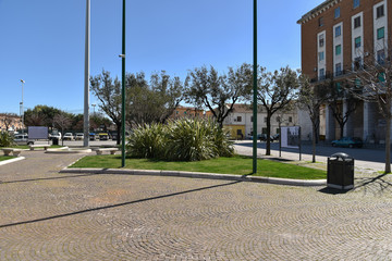 Square in Foggia by Morning, Puglia, Italy
