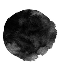 Ink geometric shape. Brush paint strokes. Texture brushes and modern grunge brush lines. Ink brush artistic design element for frame design. Isolated element.