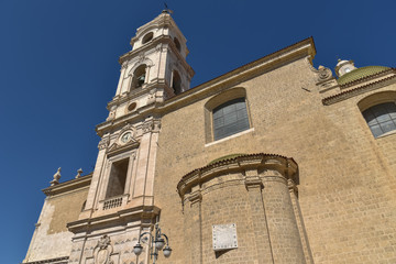 Fototapeta na wymiar Historical Cathedral of Foggia by Morning