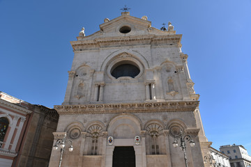 Foggia Cathedral by Morning With Clear Blue Sky