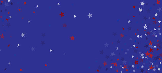 National American Stars Vector Background. USA Independence Labor Memorial Veteran's 4th of July 11th of November President's Day 