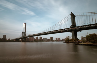 Fototapeta na wymiar Manhattan Bridge Panorama