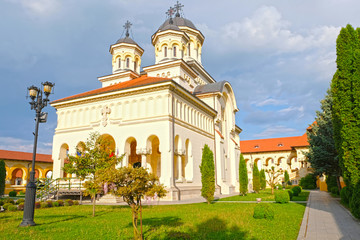 Coronation Cathedral in Alba Carolina Fortress, Transylvania - the symbol of the unification of historical regions in a single state, Greater Romania, in 1918.
