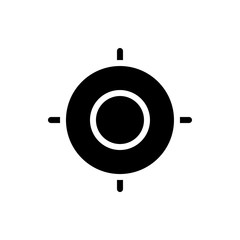 Focus Tool Vector Colour With Glyph Icon Illustration