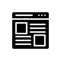 Web Advertisement Vector Colour With Glyph Icon Illustration