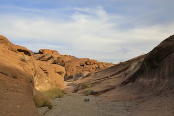 Fototapeta na wymiar Rolling hills in the desert landscape 