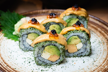 Uni And Avocado Roll