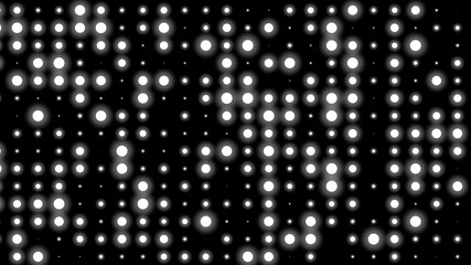 Dot white black pattern gradient texture background. Abstract  technology big data digital background. 3d rendering.