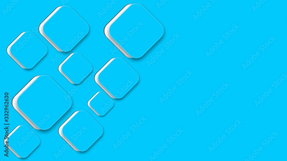 Poster modern abstract background with place for your text in light blue color - geometric pattern with sof