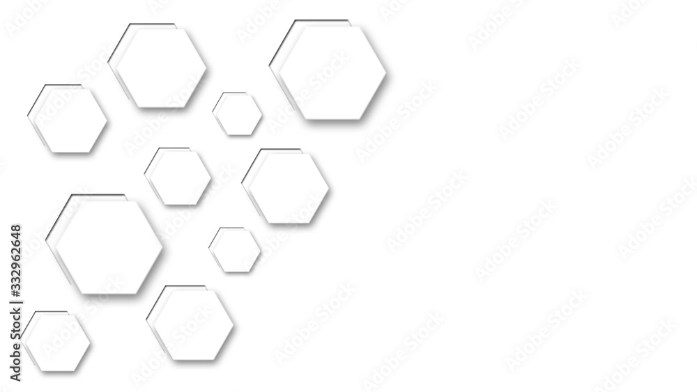 Poster modern abstract background with place for your text in white color - geometric pattern with soft sha