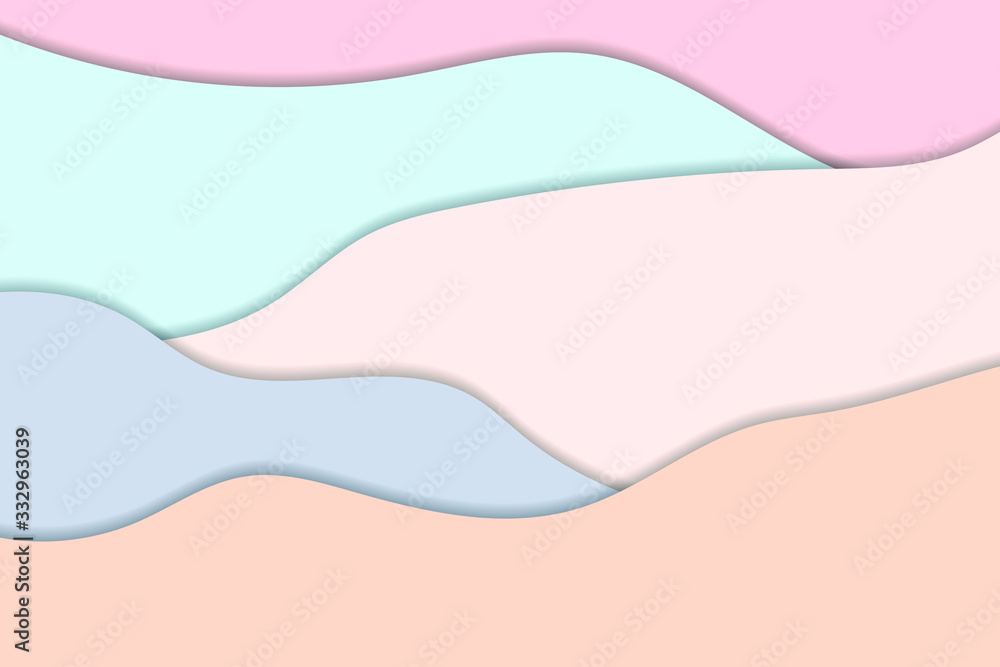 Aufkleber papercut abstract design illustration for website template. abstract background with paper cut shape